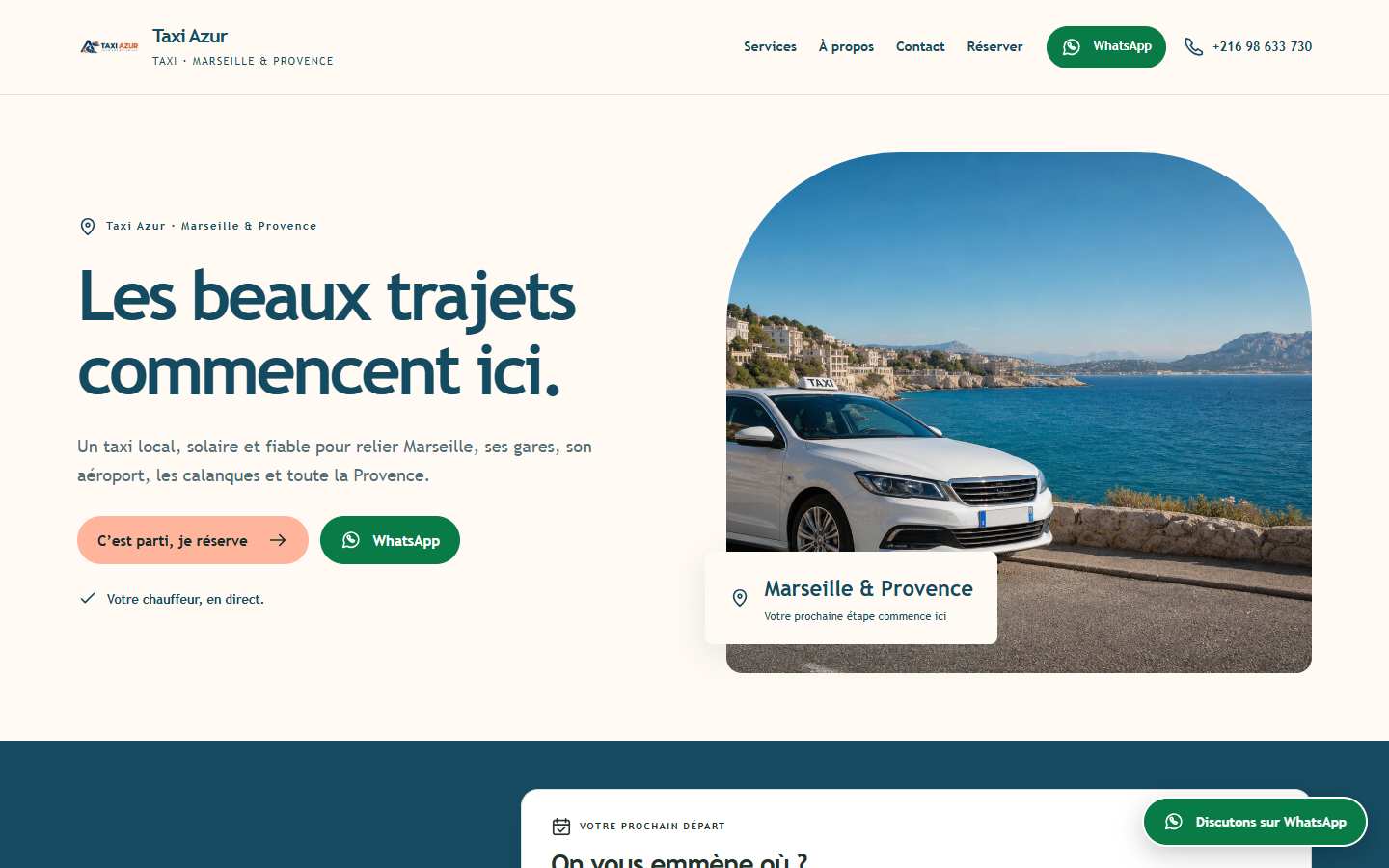 Prototype Taxi Azur à Marseille